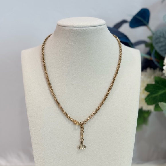 Christian Dior CD Rhinestone Necklace - Picture 8 of 10